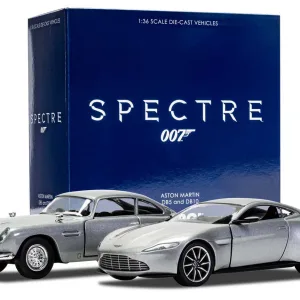 James Bond Aston Martin DB10 and DB5 - 'Spectre' twin pack 1:36 <p>This special pack celebrates a relationship between James Bond and Aston Martin that has lasted for over fifty years. This pair of 1:36 scale models includes the Aston Martin DB5 and the new Aston Martin DB10