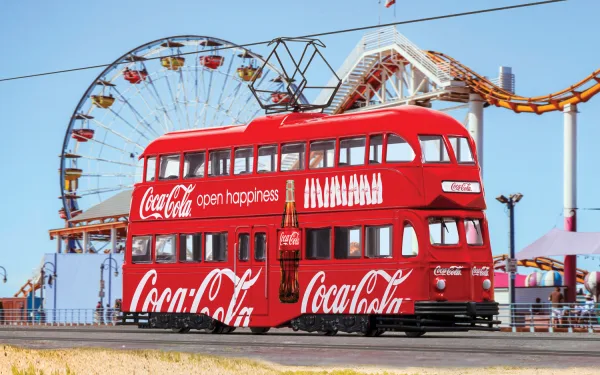 Coca-Cola Double Decker Tram <p>Coca-Cola® Double Decker Tram<br>Open Happiness<br>Introduced in 1934