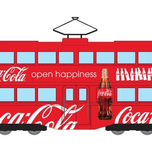 Coca-Cola Double Decker Tram <p>Coca-Cola® Double Decker Tram<br>Open Happiness<br>Introduced in 1934