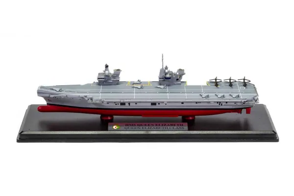 Queen Elizabeth-class aircraft carrier <p>Queen Elizabeth-class aircraft carriers are the largest and most advanced warships ever built for the royal navy. They will be known as the U.K's flagships as they embark on many vital global deployments over the next 50 years. HMS Queen Elizabeth has already been accepted to the fleet