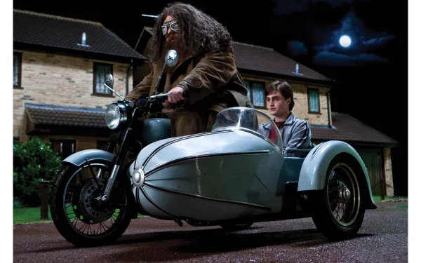 Harry Potter Hagrid Motorcyle and Sidecar <p>In need of a helping hand from the friendliest half-giant to reside at Hogwarts School of Witchcraft and Wizardry? Then Hagrid's motorcycle and sidecar is the mode of transportation you are most likely to see him arrive on.<br><br>While typically unconventional