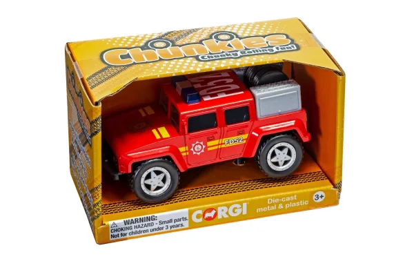 CHUNKIES Off Road Fire Engine UK Made from die cast metal and plastic.