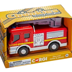 CHUNKIES Fire Crane Truck UK Put out the fire and save the day! This Fire Engine comes with an extendable crane and is the perfect gift for any time of the year.