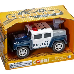 CHUNKIES Off Road DHN Police UK The chase is on! Catch the bad guys whatever the terrain with this 4x4 off road UK Police car.