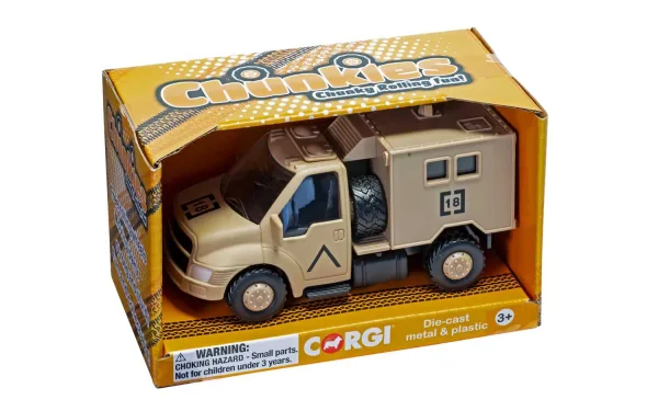 CHUNKIES Military Radar Truck UK The search is on! Find your enemies with this impressive UK army radar truck. It has a rotating radar dish and strong free rolling wheels. 