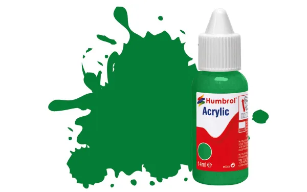 No 2 Emerald Green - Gloss These new Acrylic Dropper Bottles enable easier colour blending using the bespoke Humbrol Paint Palette (AG5111).