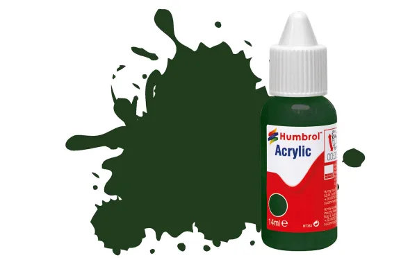 No 3 Brunswick Green Gloss These new Acrylic Dropper Bottles enable easier colour blending using the bespoke Humbrol Paint Palette (AG5111).