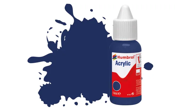 No 15 Midnight Blue - Gloss These new Acrylic Dropper Bottles enable easier colour blending using the bespoke Humbrol Paint Palette (AG5111).