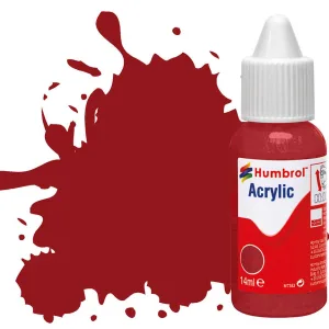 No 20 Crimson - Gloss These new Acrylic Dropper Bottles enable easier colour blending using the bespoke Humbrol Paint Palette (AG5111).