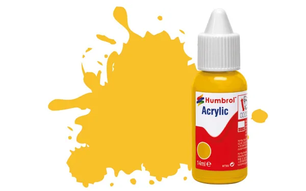 No 24 Trainer Yellow - Matt These new Acrylic Dropper Bottles enable easier colour blending using the bespoke Humbrol Paint Palette (AG5111).