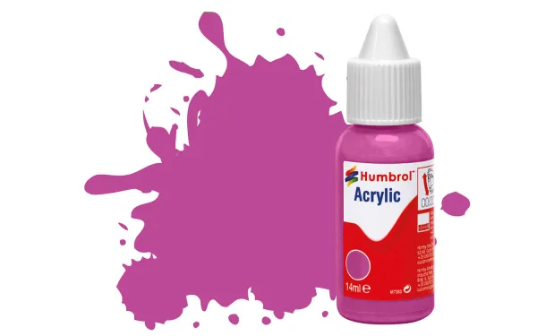 No 58 Magenta Matt These new Acrylic Dropper Bottles enable easier colour blending using the bespoke Humbrol Paint Palette (AG5111).