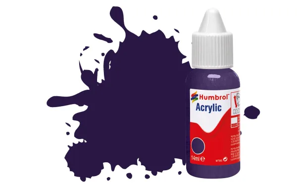 No 68 Purple Gloss These new Acrylic Dropper Bottles enable easier colour blending using the bespoke Humbrol Paint Palette (AG5111).