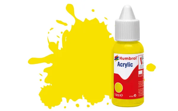 No 99 Lemon - Matt These new Acrylic Dropper Bottles enable easier colour blending using the bespoke Humbrol Paint Palette (AG5111).