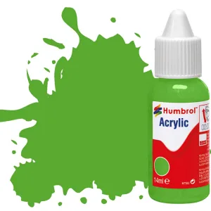 No 208 Fluorescent Signal Green Gloss These new Acrylic Dropper Bottles enable easier colour blending using the bespoke Humbrol Paint Palette (AG5111).