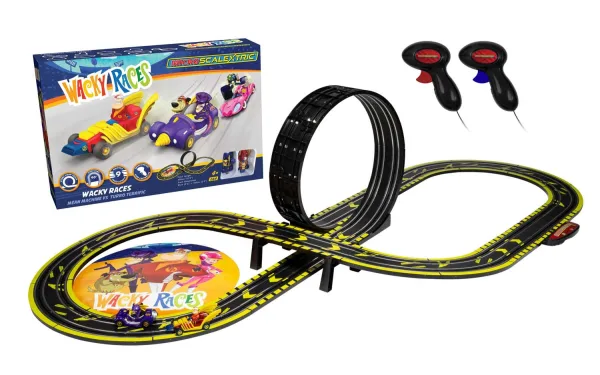 Wacky Races Micro Scalextric Set <p>Peter Perfect takes on Dick Dastardly in this one-on-one Micro Scalextric race set. Who will win? You decide