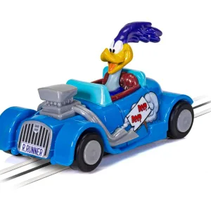 Looney Tunes Road Runner car (new system) Looney Tunes Road Runner solo car. This solo vehicle is an ideal collectable and an addition to the Micro First Scalextric Looney Tunes Set which contains Bugs Bunny and Daffy Duck. 