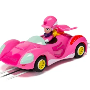 Wacky Races Penelope Pitstop car (new system) Penelope Pitstop's 'Pink Pussycat' Car as seen on the hit TV series Wacky Races. This solo vehicle is an ideal collectable and a great addition to the Micro Scalextric Wacky Races Set which contains Dick Dastardly and Mutley's 'Mean Machine' and Peter Perfect's 'Turbo Terrific' cars.