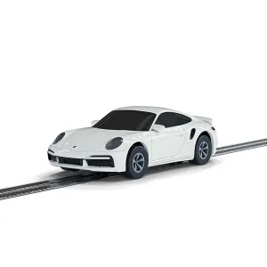 Micro Scalextric Porsche 911 Turbo Car - White <p>The 992 is the latest iteration of the Porsche 911 family. In this family the Turbo is the most powerful