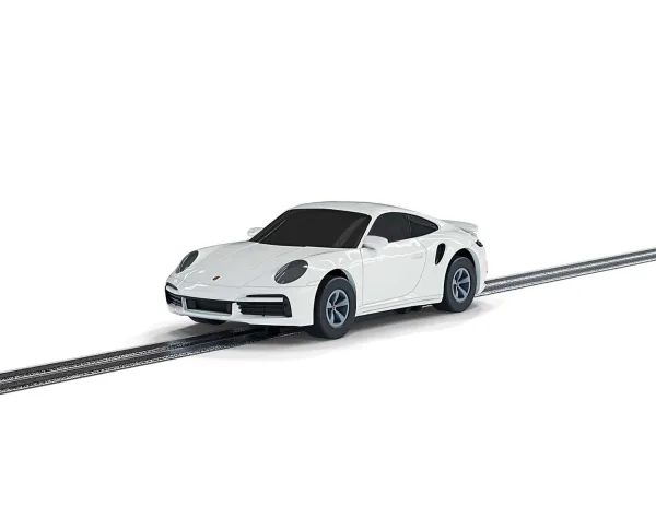 Micro Scalextric Porsche 911 Turbo Car - White <p>The 992 is the latest iteration of the Porsche 911 family. In this family the Turbo is the most powerful