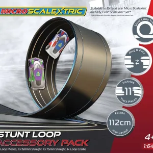 Micro Scalextric Track Stunt Extension Pack - Stunt Loop Extend your Micro Scalextric racing world with this track Stunt Extension Pack