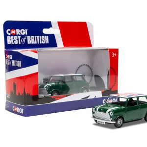 Best of British Classic Mini Green The Corgi Best of British collection is a series of quality die-cast souvenir British vehicles. Corgi has been producing toys and models since 1956 and this range includes some of the most iconic British vehicles from the last half-century including the Routemaster Bus