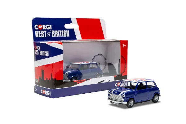 Best of British Classic Mini Blue The Corgi Best of British collection is a series of quality die-cast souvenir British vehicles. Corgi has been producing toys and models since 1956 and this range includes some of the most iconic British vehicles from the last half-century including the Routemaster Bus