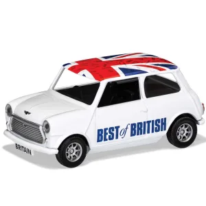 Corgi Best of British Classic Mini White The Corgi Best of British collection is a series of quality die-cast souvenir British vehicles. Corgi has been producing toys and models since 1956 and this range includes some of the most iconic British vehicles from the last half-century including the Routemaster Bus