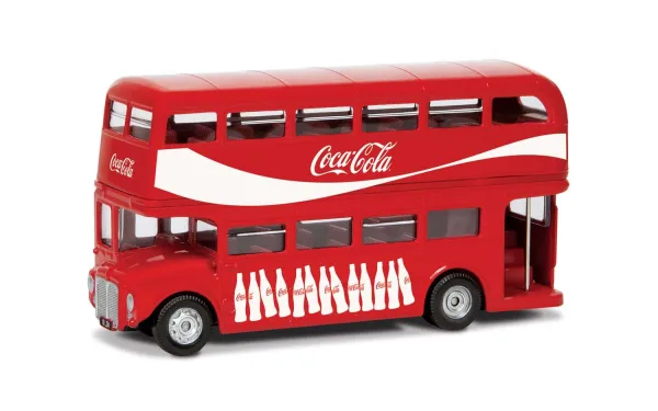 are liveried in symbols of this world famous brand from over a century of its history.<br><br>Corgi is renowned for producing top quality models and this fantastic bus is perfect for the established adult collector or those looking to start either their Coca-Cola or die-cast collection.</p>