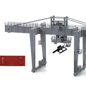 Container crane. With 2 containers. Kit of three parts. Containerkran. Mit 2 Containern Grue à conteneurs. Avec 2 conteneurs Gru a portale con 2 container