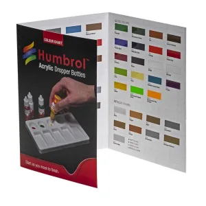 Humbrol Acrylic Colour Chart with hi-spec printing