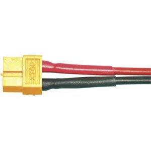 Modelcraft Battery Cable [1x XT60 socket - 1x Open cable ends] 10.00 cm 4.0 mm² 58368-10