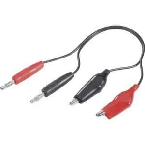 Modelcraft Universal charging cable [2x Jack plug - 2x Alligator clips] 25.00 cm 1.5 mm² 208295