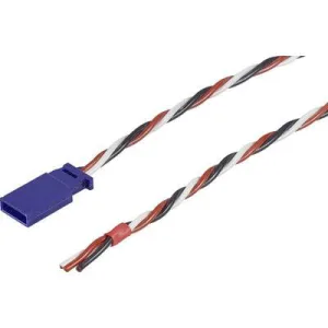 Servo Lead [1x Futaba plug - 1x Open cable ends] 30.00 cm 0.35 mm² Silicon Modelcraft