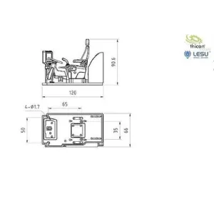 Thicon Models 58710 1:14 Excavator interiors 1 pc(s)