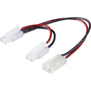 Modelcraft Battery cable (parallel) [1x Tamiya plug - 2x Tamiya socket] 10.00 cm 1.5 mm²