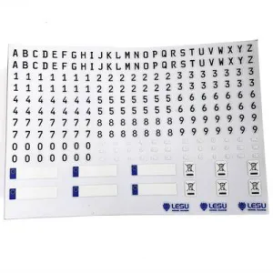 Thicon Models 50413 Nummernschild-Sticker 1:14 Decal 1 pc(s)