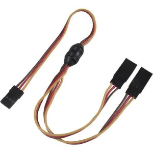 Modelcraft Servo Y cable [2x JR plug - 1x JR socket] 30.00 cm 0.14 mm²