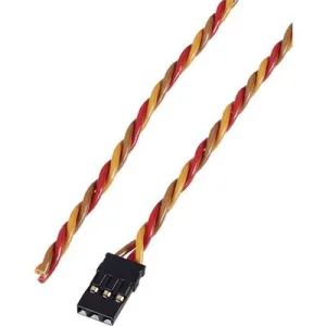 Servo Cable [1x JR socket - 1x Open cable ends] 30.00 cm 0.14 mm² ribbon Modelcraft