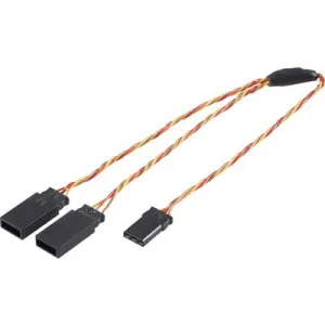 Modelcraft Servo Y cable [2x JR plug - 1x JR socket] 0.50 mm²