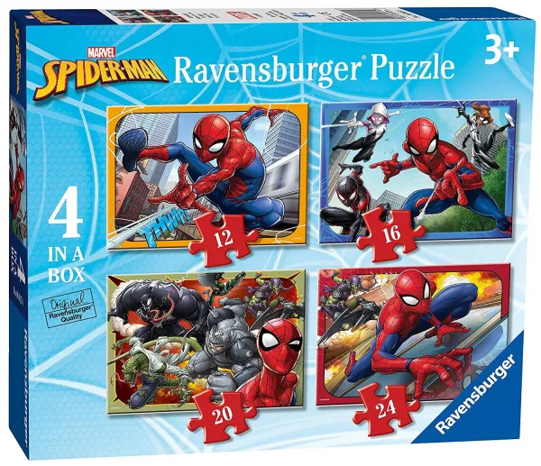 Marvel Spider Man 4 in Box Jigsaw Puzzles