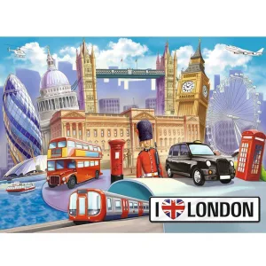 XXL 100 Piece Puzzle I Love London