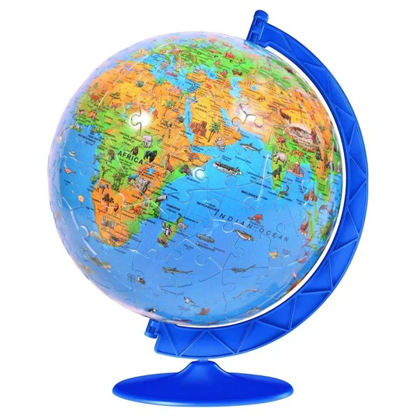 Children's World Globe   180 Piece 3D Jigsaw Puzzle