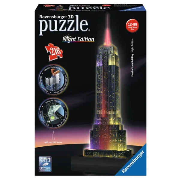 3D Puzzle Empire State Building Night Edition