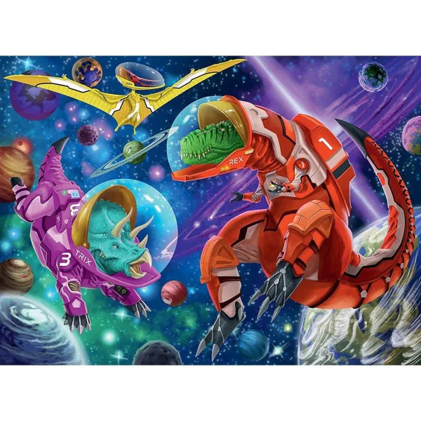 Space Dinosaurs 200 XXL Piece Jigsaw Puzzle