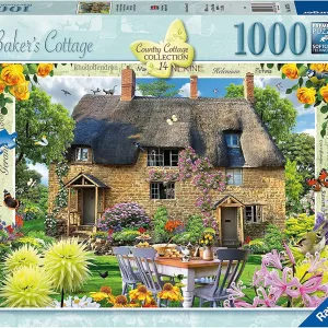 Country Cottage   Baker's Cottage 1000 Piece Jigsaw Puzzle