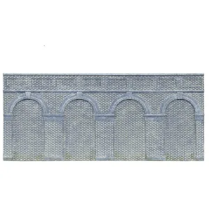 Mid Level Arched Retaining Walls X2 (Engineers Blue Brick)