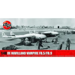 De Havilland Vampire FB.5/FB.9. 1:48 Model Kit