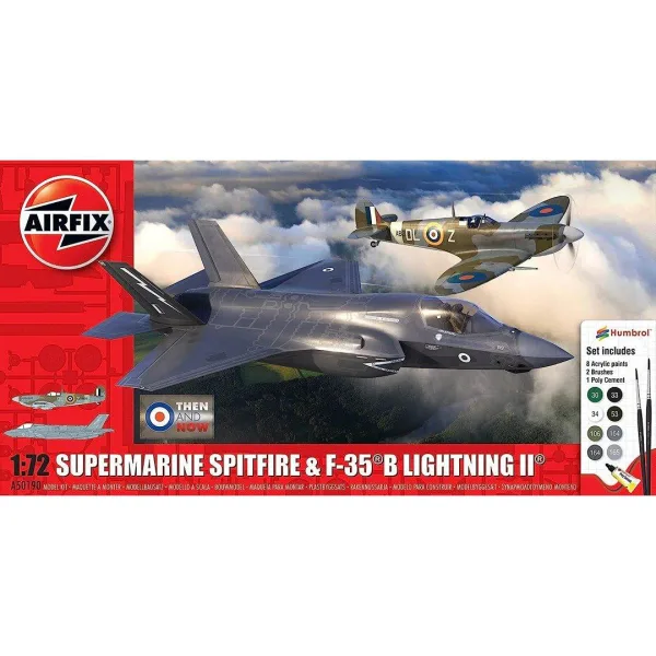 'Then And Now' Spitfire Mk.Vc & F 35B Lightning II 1:72 Model Kit