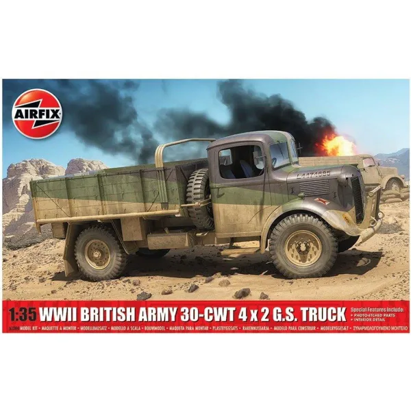 A1380 WWII British Army 30 CWT 4x2 GS Truck 1:35 Model Kit