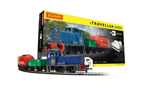 iTraveller 6000 Train Set <p>The iTraveller 6000 Train Set is the model railway of the future! This set features a train inspired by cutting edge technology.</p><p><br></p><p>Everything needed to get started with model railways is in the box and includes: a locomotive